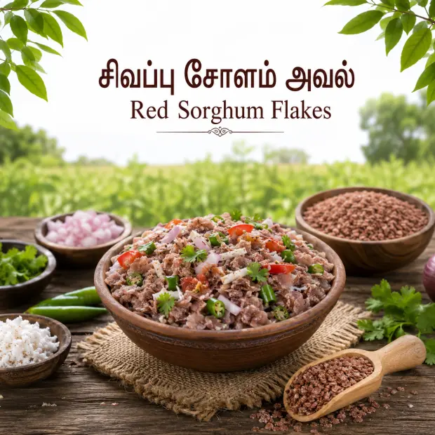 Red Sorghum Flakes | சிவப்பு சோளம் அவல்
