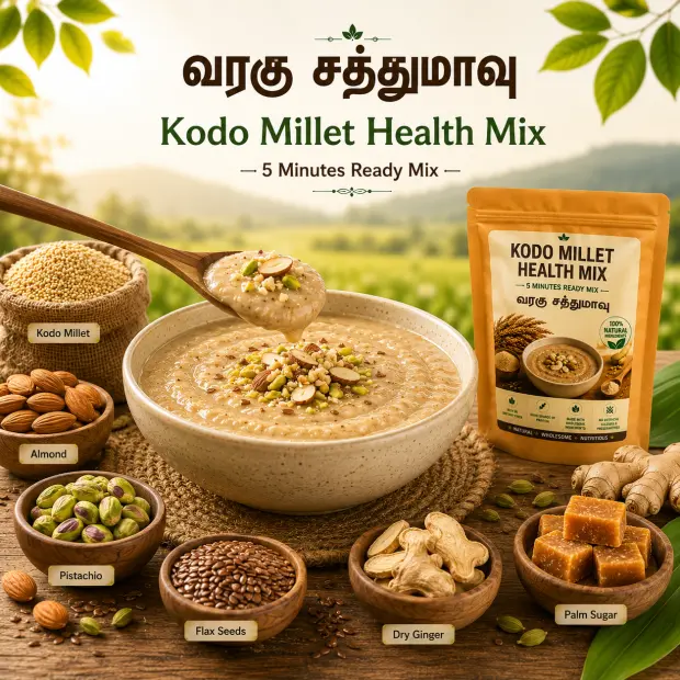 Kodo Millet Health Mix | வரகு சத்துமாவு – 5 நிமிடங்களில் தயாராகும் சத்துமாவு | 5 Minutes Ready Mix
