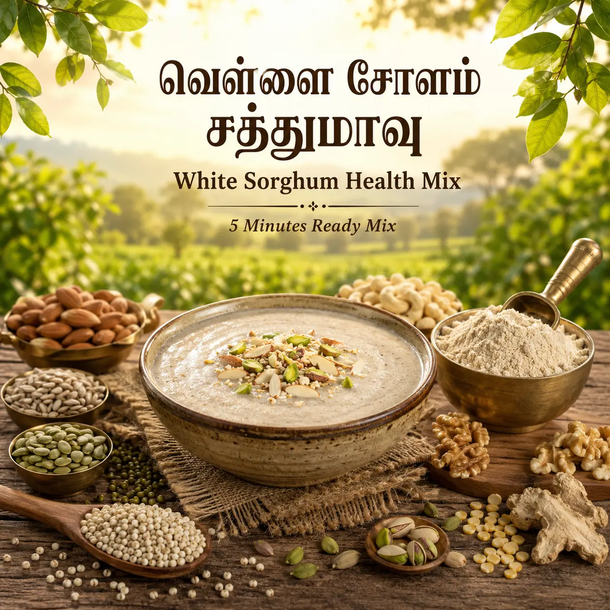 White Sorghum Health Mix | வெள்ளை சோளம் சத்துமாவு – 5 நிமிடங்களில் தயாராகும் சத்துமாவு – 5 Minutes Ready Mix