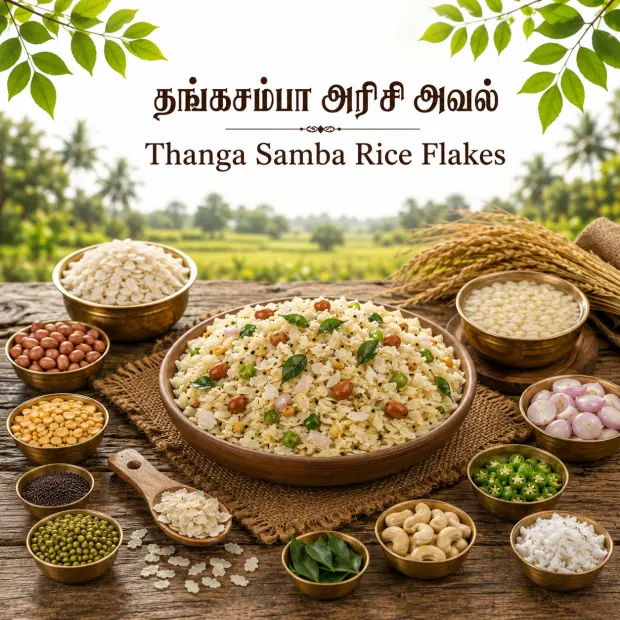 Thanga Samba Rice Flakes | தங்கசம்பா அரிசி அவல்