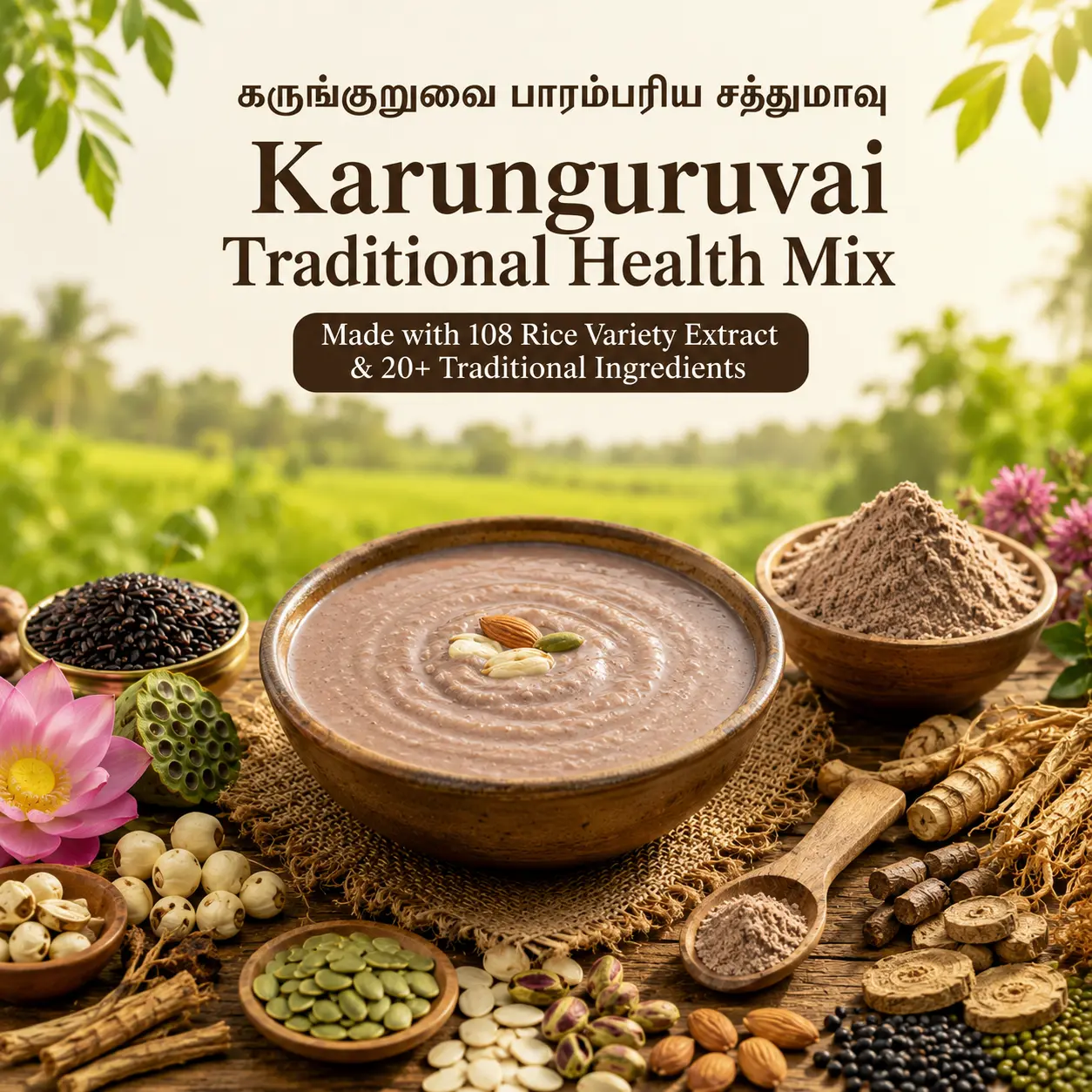 Karunguruvai Traditional Health Mix | கருங்குறுவை பாரம்பரிய சத்துமாவு