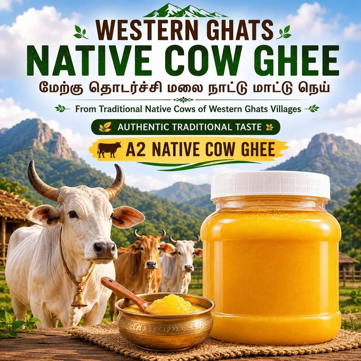 Traditional Native Cow Ghee | பாரம்பரிய நாட்டு பசு நெய்