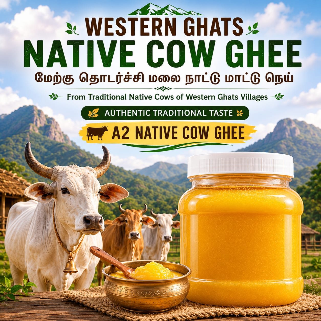 Traditional Native Cow Ghee | பாரம்பரிய நாட்டு பசு நெய்