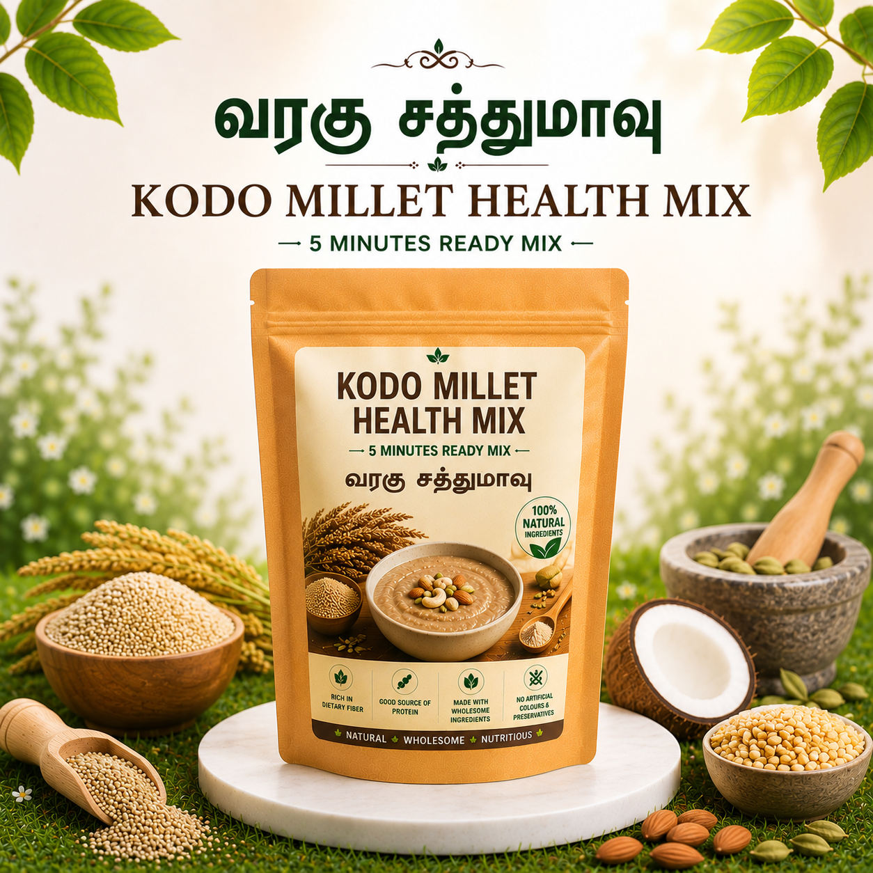 Kodo Millet Health Mix | வரகு சத்துமாவு – 5 நிமிடங்களில் தயாராகும் சத்துமாவு | 5 Minutes Ready Mix