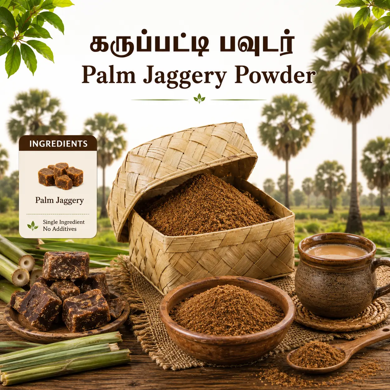Palm Jaggery Powder | கருப்பட்டி பவுடர்