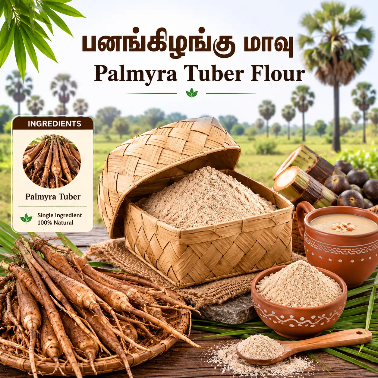 Palmyra Tuber Flour | பனங்கிழங்கு மாவு